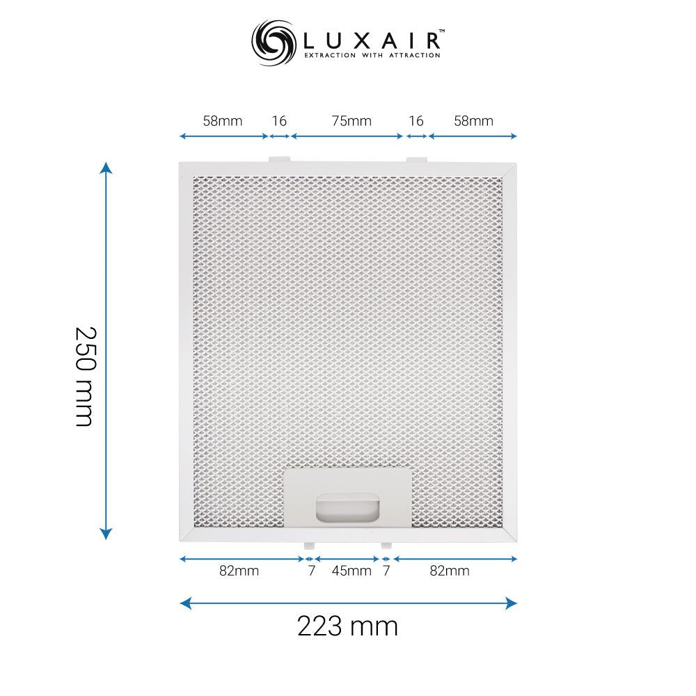 Metal Grease Filters - All Sizes - Luxair Cooker Hoods Limited