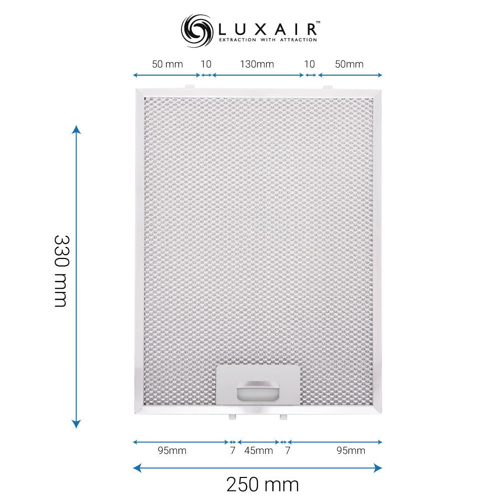 Metal Grease Filters - All Sizes - Luxair Cooker Hoods Limited