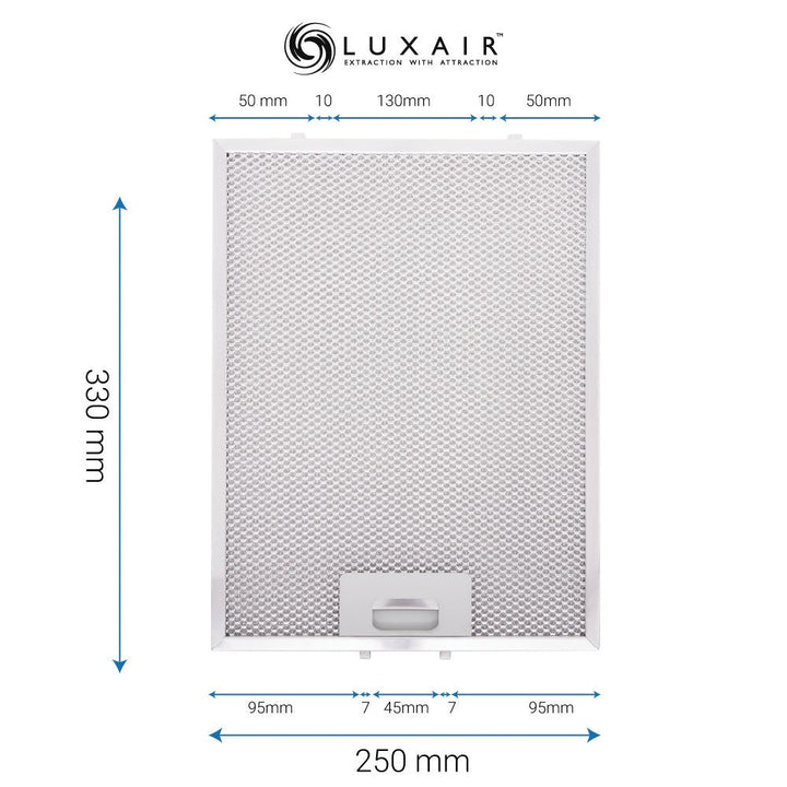 Metal Grease Filters - All Sizes - Luxair Cooker Hoods Limited