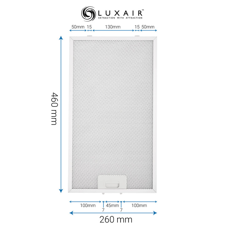 Metal Grease Filters - All Sizes - Luxair Cooker Hoods Limited