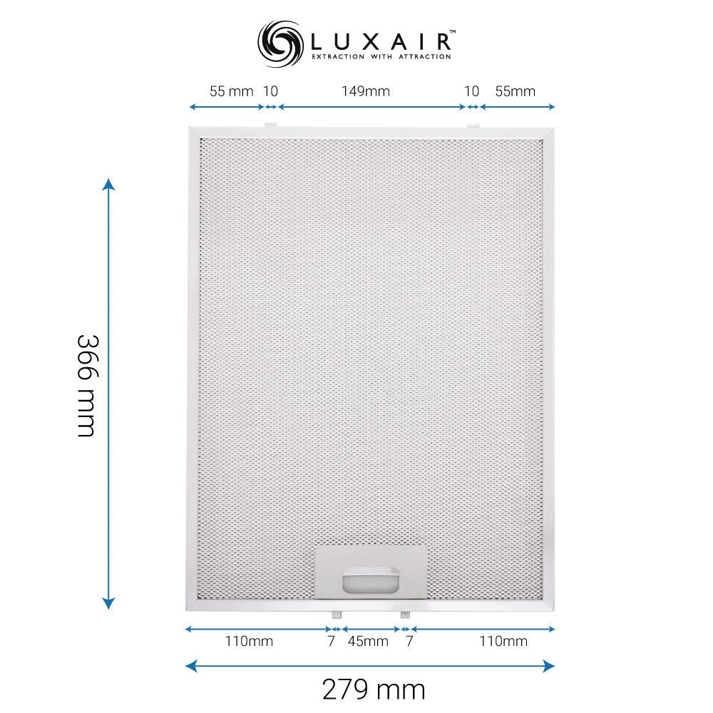 Metal Grease Filters - All Sizes - Luxair Cooker Hoods Limited