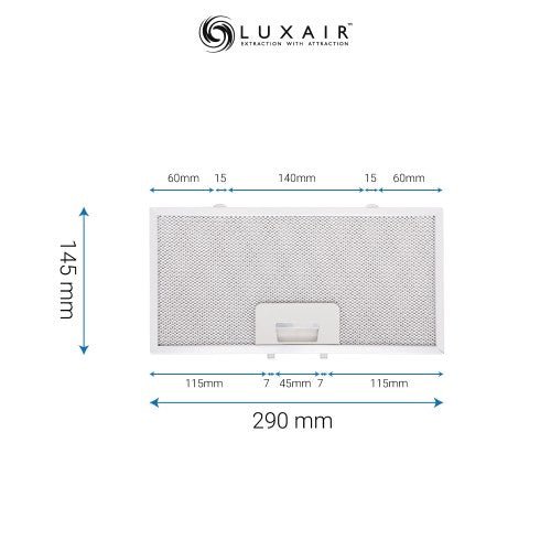 Metal Grease Filters - All Sizes - Luxair Cooker Hoods Limited