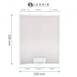 Metal Grease Filters - All Sizes - Luxair Cooker Hoods Limited