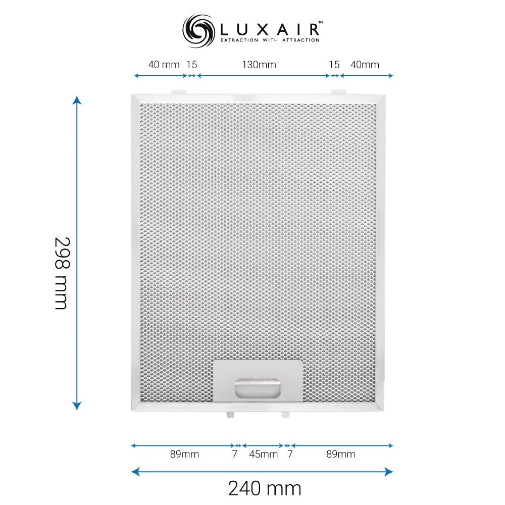 Metal Grease Filters - All Sizes - Luxair Cooker Hoods Limited