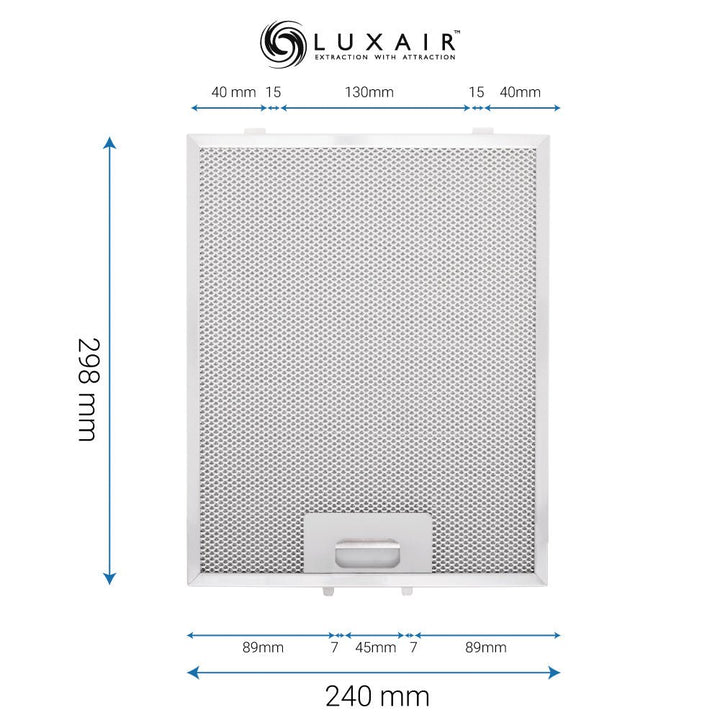 Metal Grease Filters - All Sizes - Luxair Cooker Hoods Limited