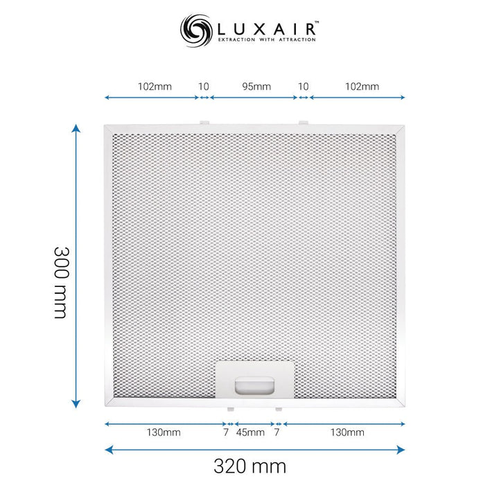 Metal Grease Filters - All Sizes - Luxair Cooker Hoods Limited