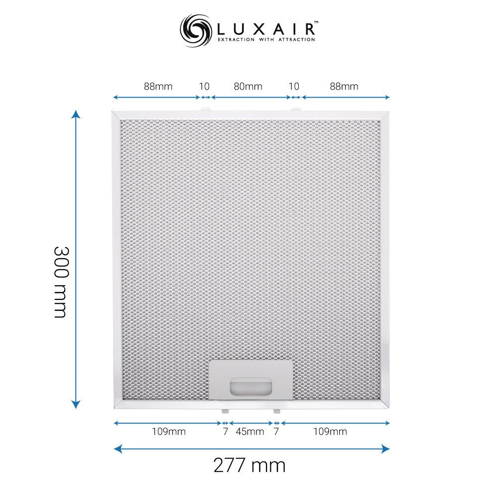 Metal Grease Filters - All Sizes - Luxair Cooker Hoods Limited