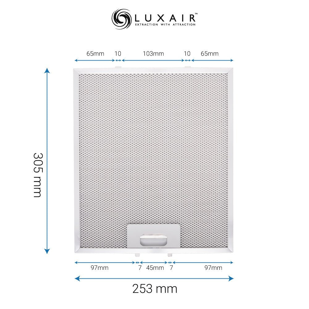 Metal Grease Filters - All Sizes - Luxair Cooker Hoods Limited