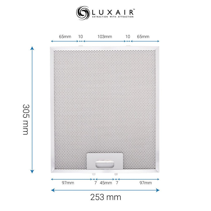Metal Grease Filters - All Sizes - Luxair Cooker Hoods Limited