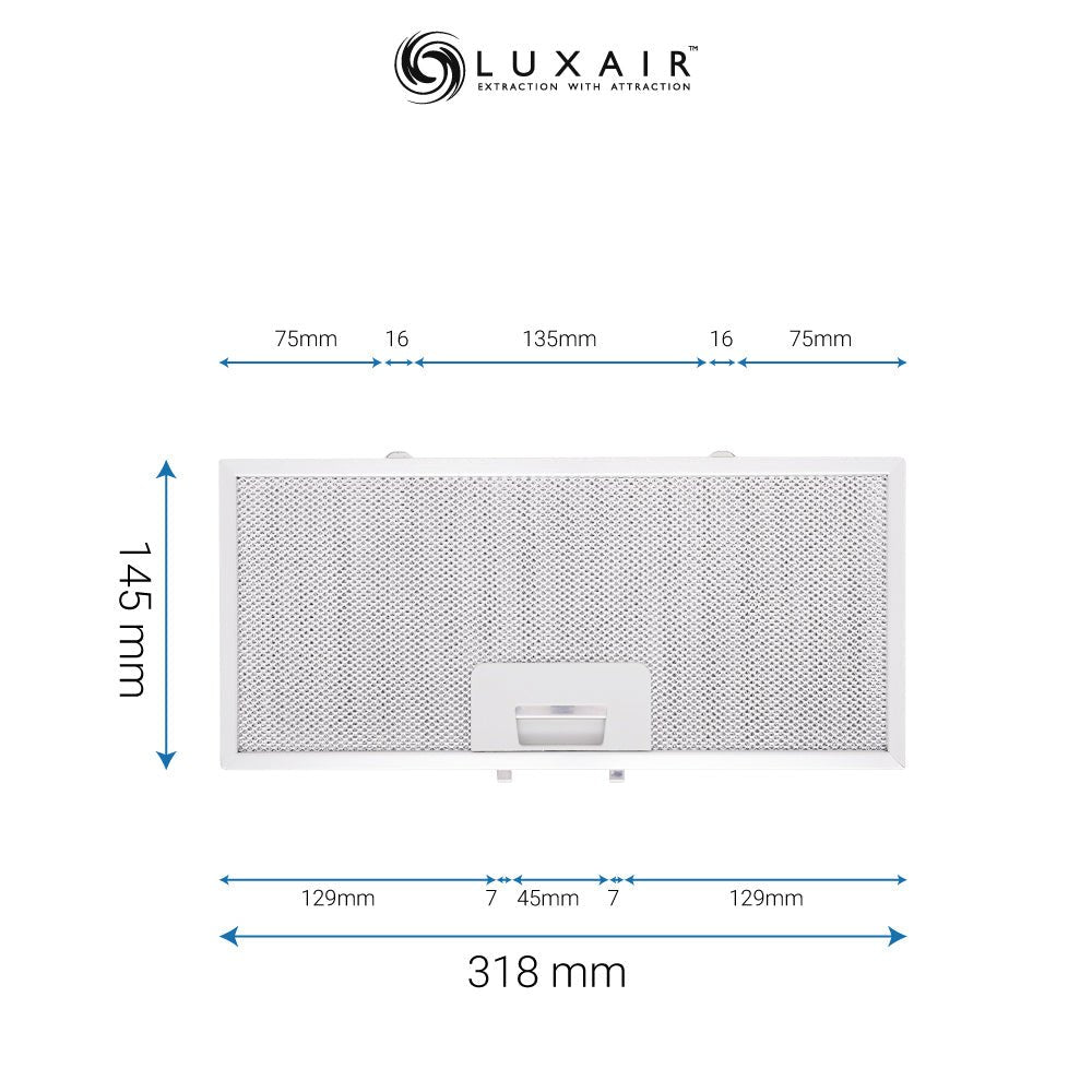Metal Grease Filters - All Sizes - Luxair Cooker Hoods Limited