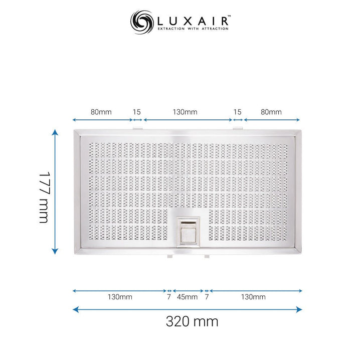 Metal Grease Filters - All Sizes - Luxair Cooker Hoods Limited