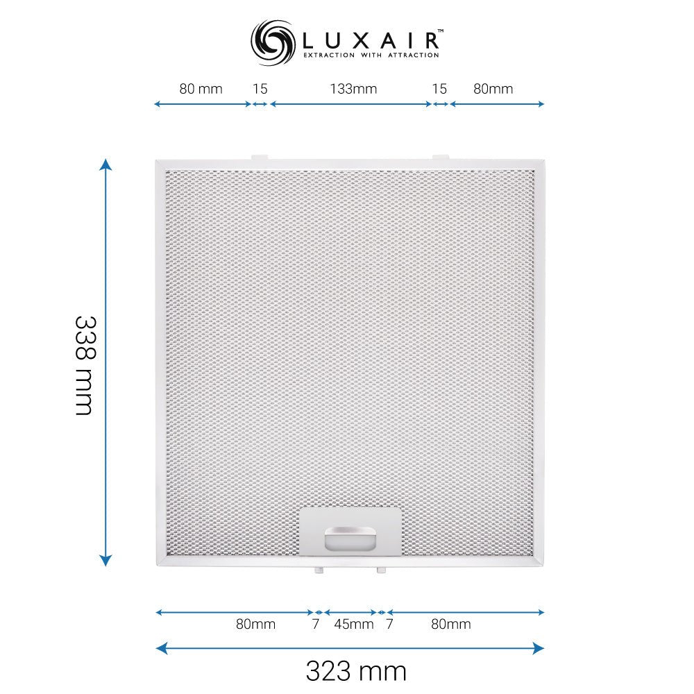 Metal Grease Filters - All Sizes - Luxair Cooker Hoods Limited