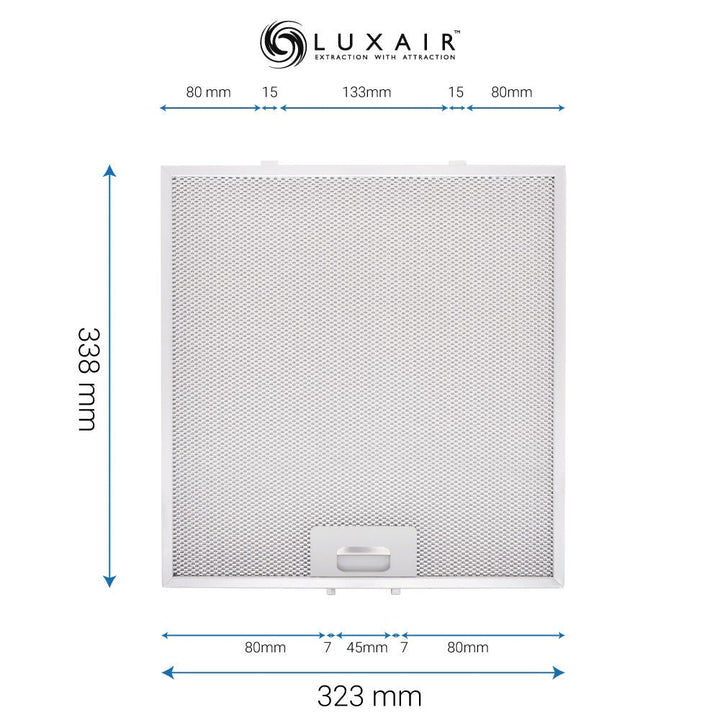 Metal Grease Filters - All Sizes - Luxair Cooker Hoods Limited