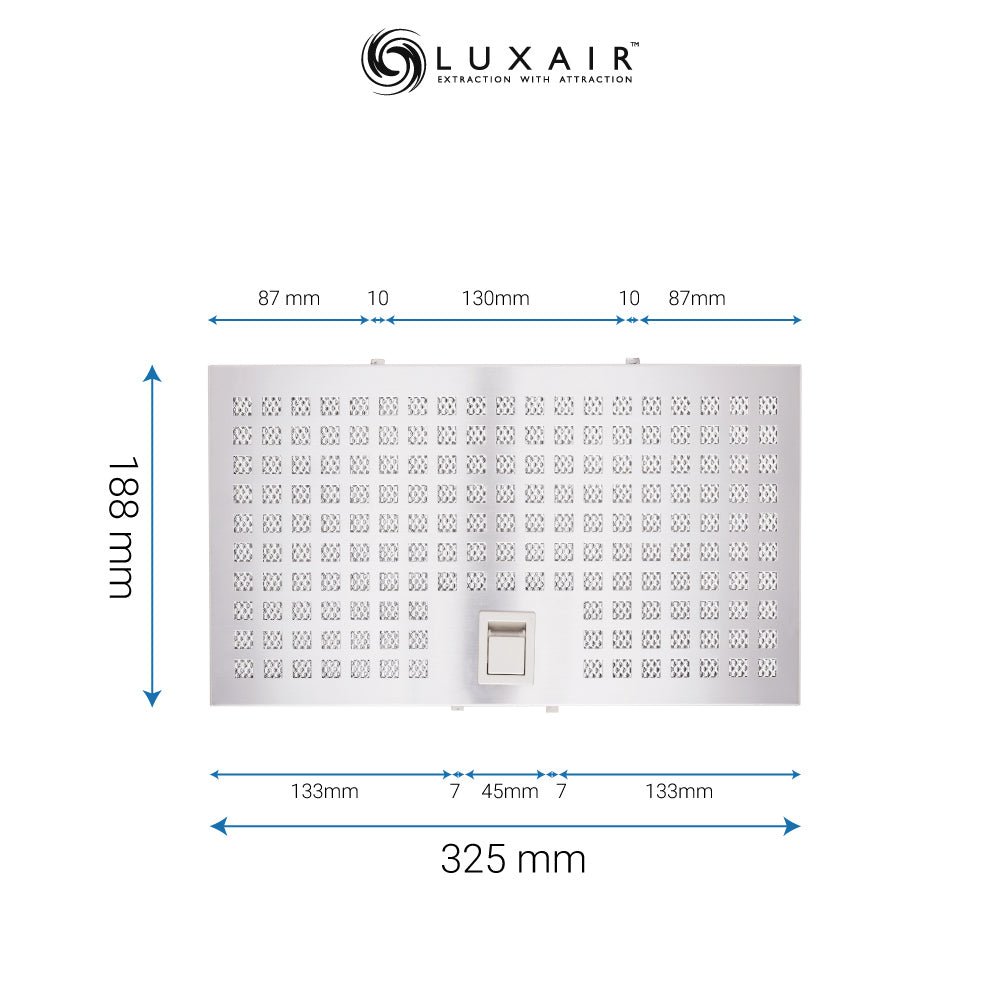 Metal Grease Filters - All Sizes - Luxair Cooker Hoods Limited
