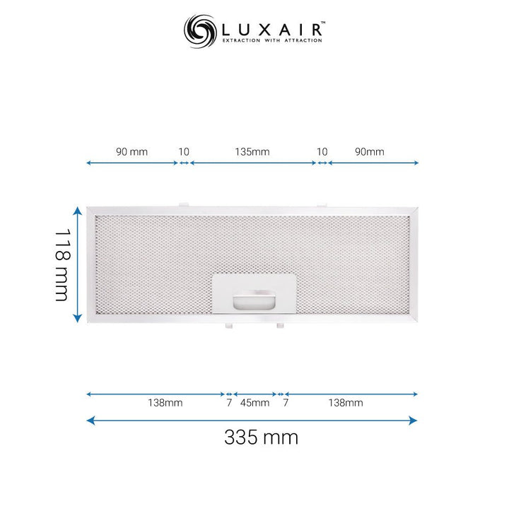 Metal Grease Filters - All Sizes - Luxair Cooker Hoods Limited