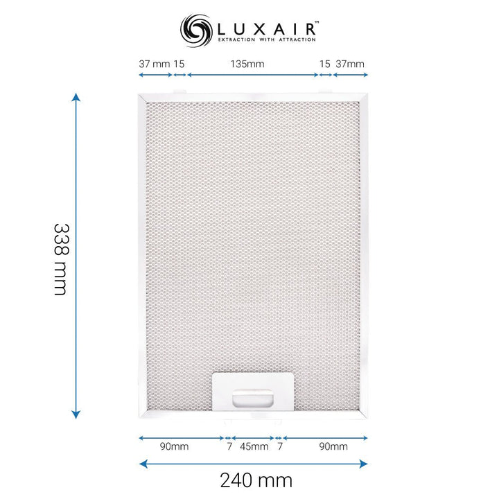 Metal Grease Filters - All Sizes - Luxair Cooker Hoods Limited