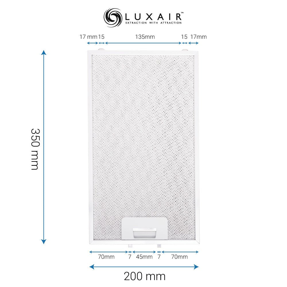 Metal Grease Filters - All Sizes - Luxair Cooker Hoods Limited