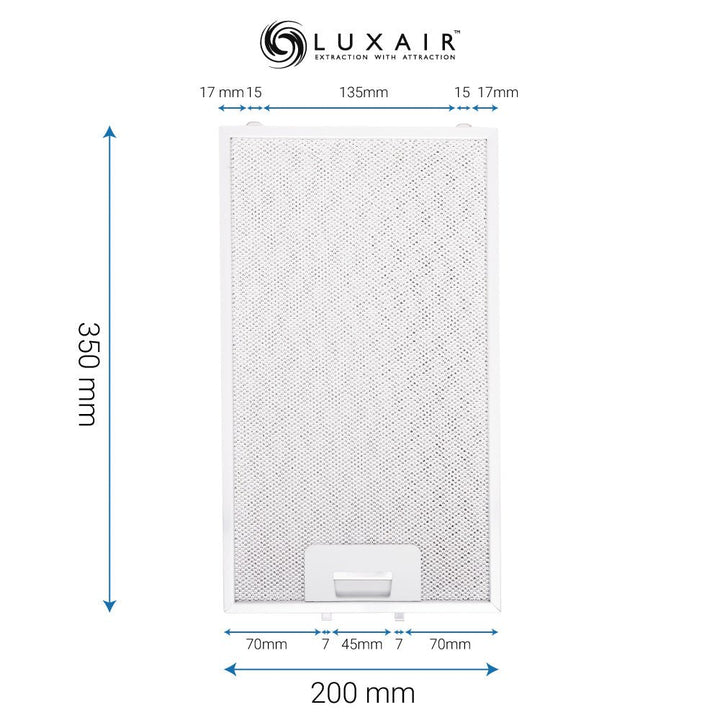 Metal Grease Filters - All Sizes - Luxair Cooker Hoods Limited