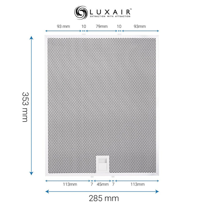 Metal Grease Filters - All Sizes - Luxair Cooker Hoods Limited