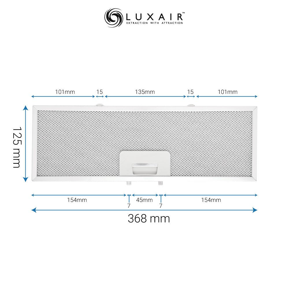 Metal Grease Filters - All Sizes - Luxair Cooker Hoods Limited