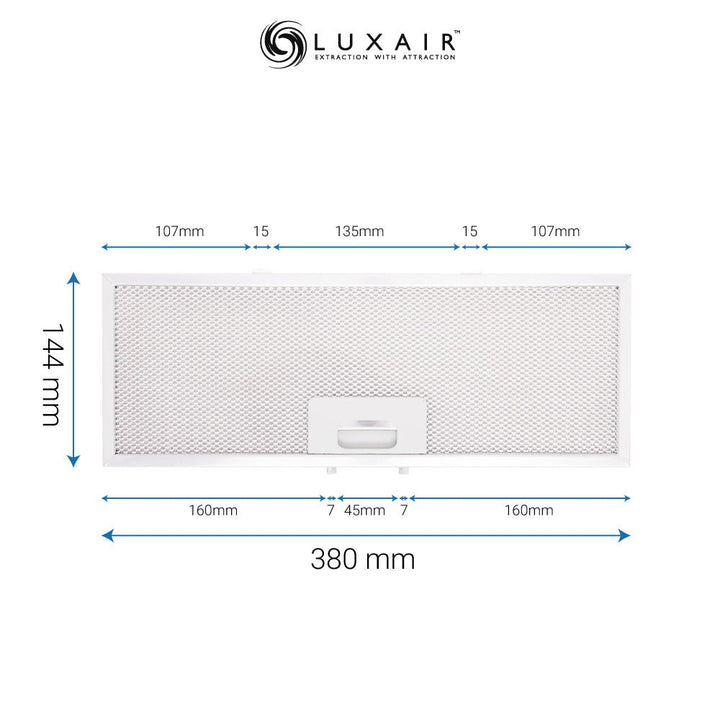 Metal Grease Filters - All Sizes - Luxair Cooker Hoods Limited