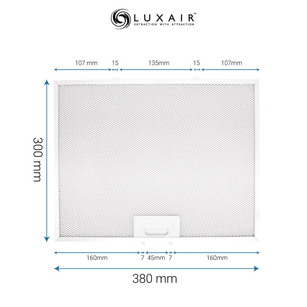 Metal Grease Filters - All Sizes - Luxair Cooker Hoods Limited