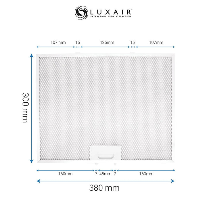 Metal Grease Filters - All Sizes - Luxair Cooker Hoods Limited