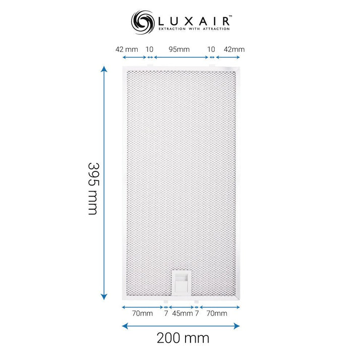 Metal Grease Filters - All Sizes - Luxair Cooker Hoods Limited
