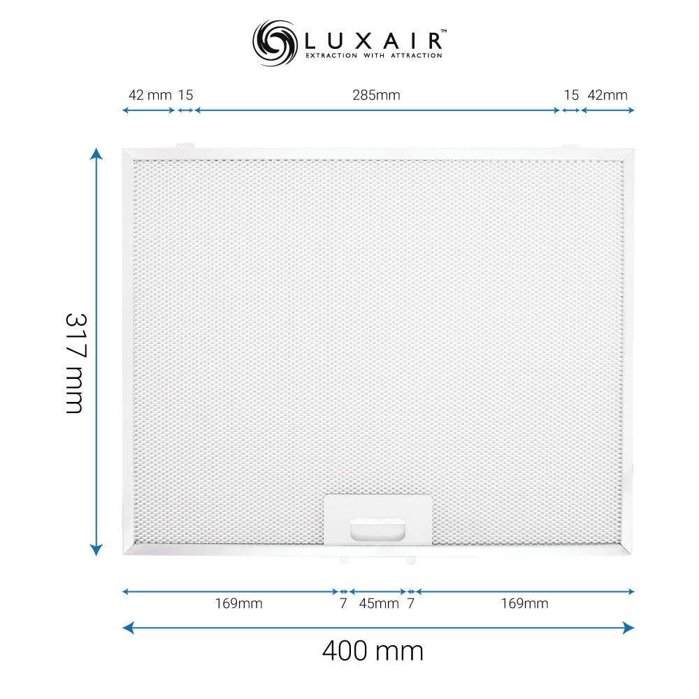 Metal Grease Filters - All Sizes - Luxair Cooker Hoods Limited