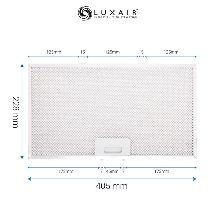 Metal Grease Filters - All Sizes - Luxair Cooker Hoods Limited