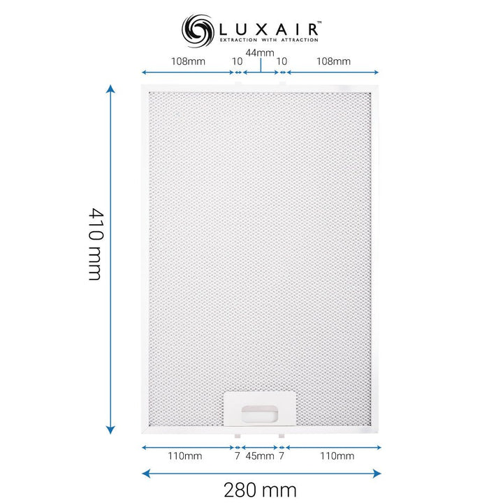 Metal Grease Filters - All Sizes - Luxair Cooker Hoods Limited