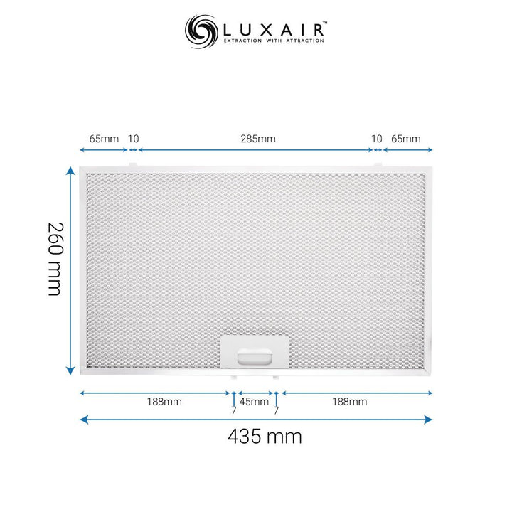 Metal Grease Filters - All Sizes - Luxair Cooker Hoods Limited