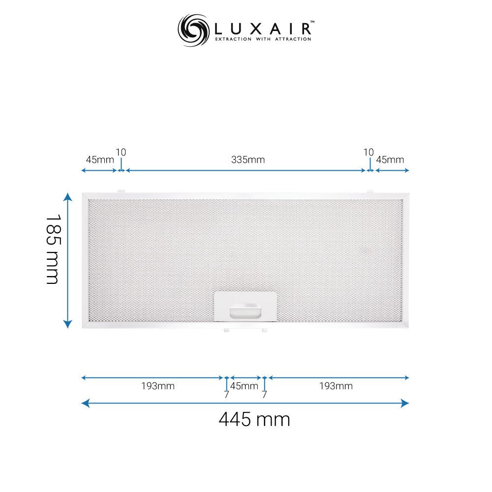 Metal Grease Filters - All Sizes - Luxair Cooker Hoods Limited