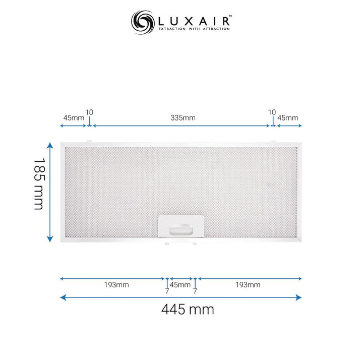 Metal Grease Filters - All Sizes - Luxair Cooker Hoods Limited
