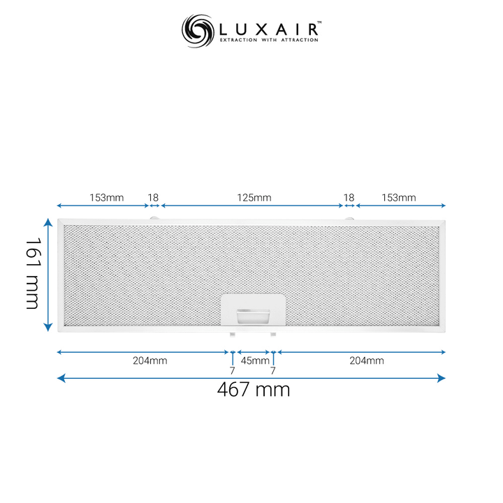 Metal Grease Filters - All Sizes - Luxair Cooker Hoods Limited