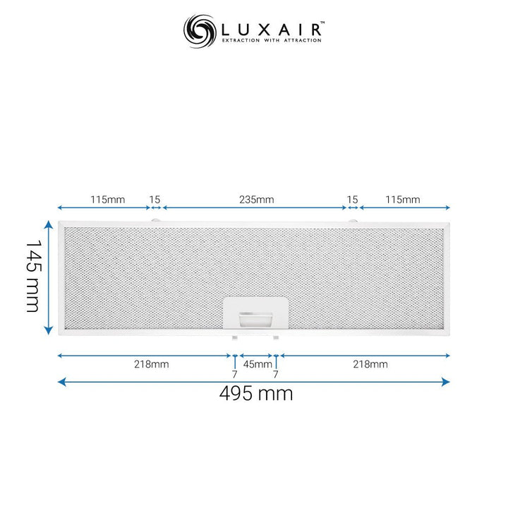 Metal Grease Filters - All Sizes - Luxair Cooker Hoods Limited