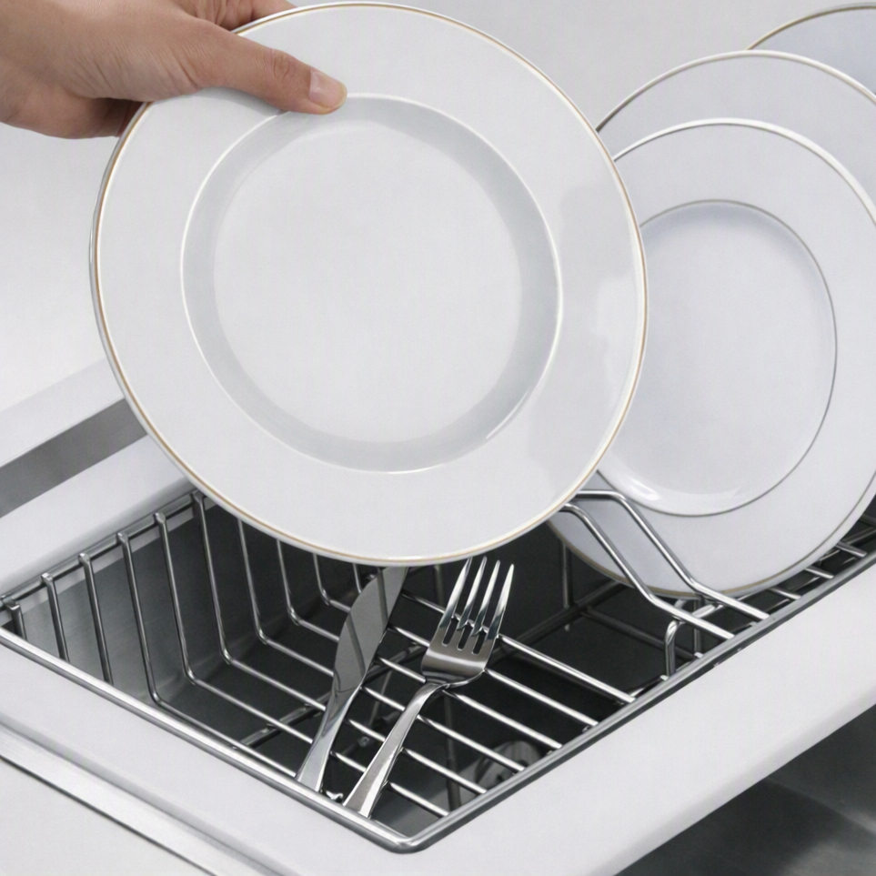 Milanello Twin Chopping Board - Stainless Steel Plate Rack Insert Option