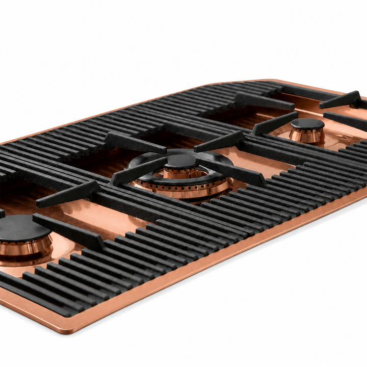 87cm - Milano Lusso 3 -Burner Gas Hobs Gold - Copper - Gun Metal - Stainless