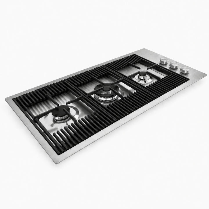 87cm - Milano Lusso 3 -Burner Gas Hobs Gold - Copper - Gun Metal - Stainless