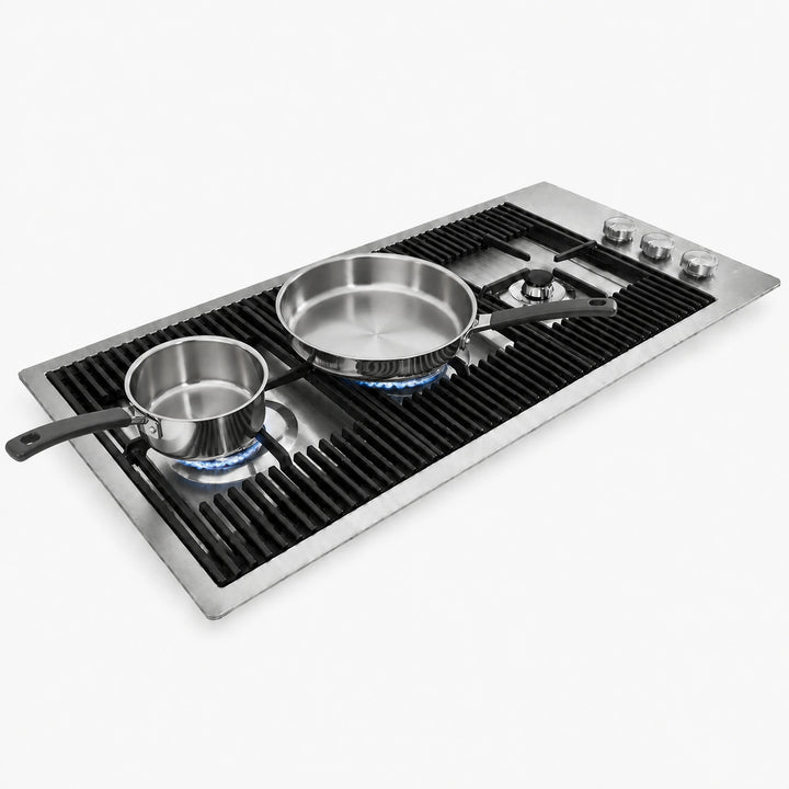 87cm - Milano Lusso 3 -Burner Gas Hobs Gold - Copper - Gun Metal - Stainless