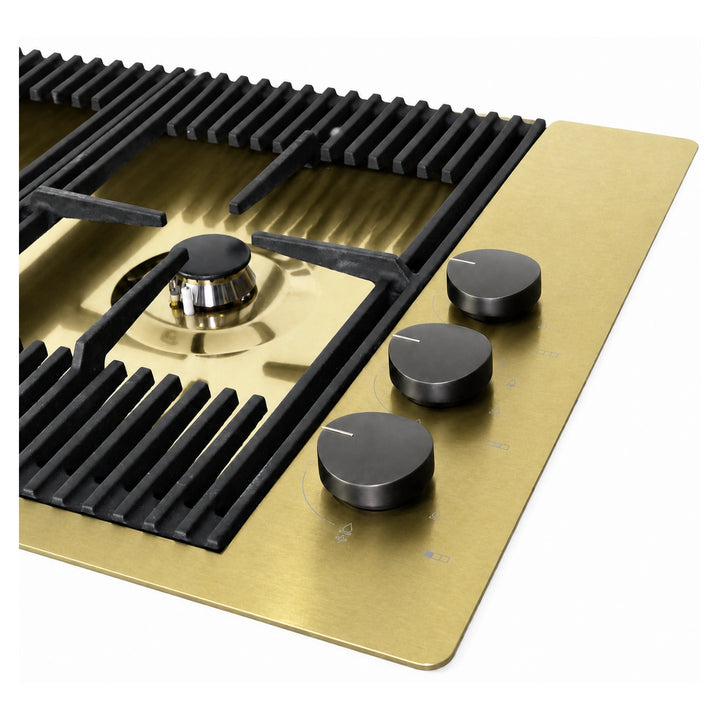 87cm - Milano Lusso 3 -Burner Gas Hobs Gold - Copper - Gun Metal - Stainless