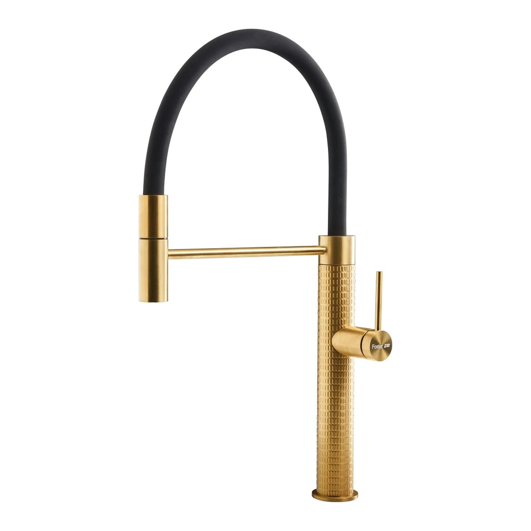Milano sink tap ceramic disk luxury tap with flexible detachable directional head gold finish 