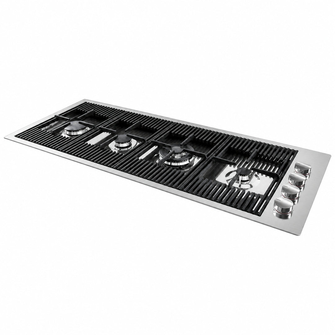 115cm - Milano Lusso 4-Burner Gas Hobs Gold - Copper - Gun Metal - Stainless Steel