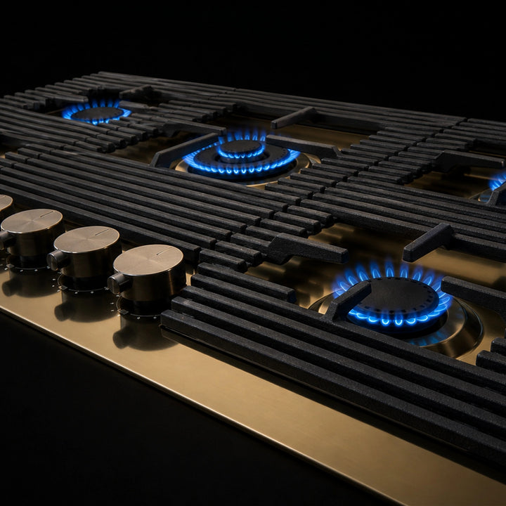 80cm - Milano Lusso 5-Burner Gas Hobs - Luxair Cooker Hoods Limited