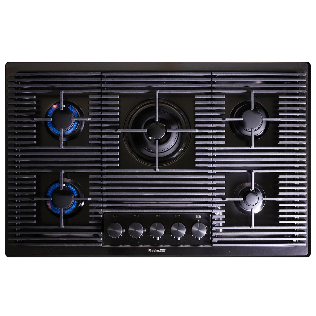 80cm - Milano Lusso 5-Burner Gas Hobs - Luxair Cooker Hoods Limited