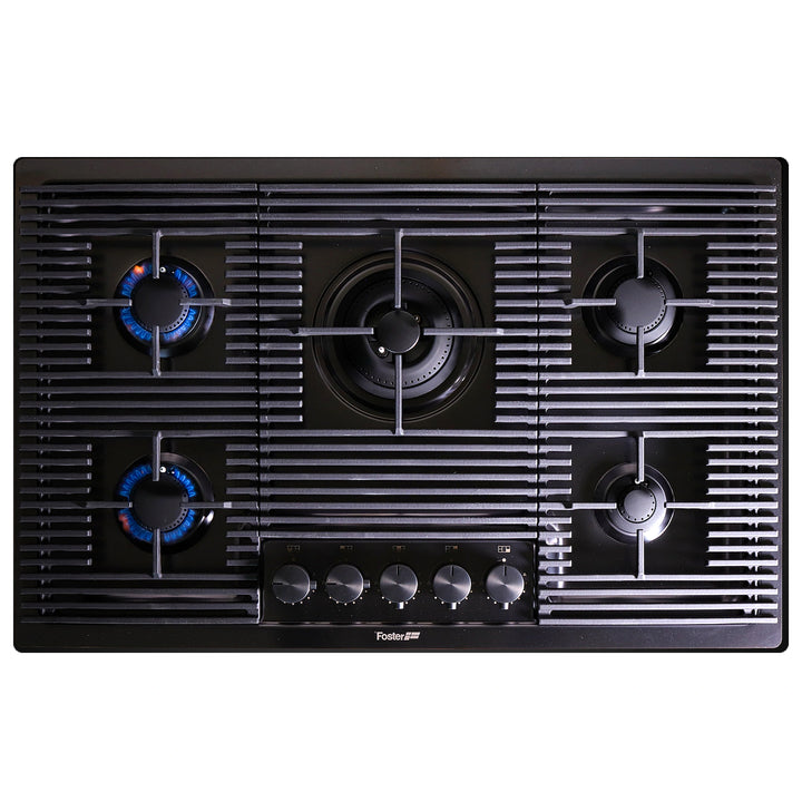 80cm - Milano Lusso 5-Burner Gas Hobs - Luxair Cooker Hoods Limited