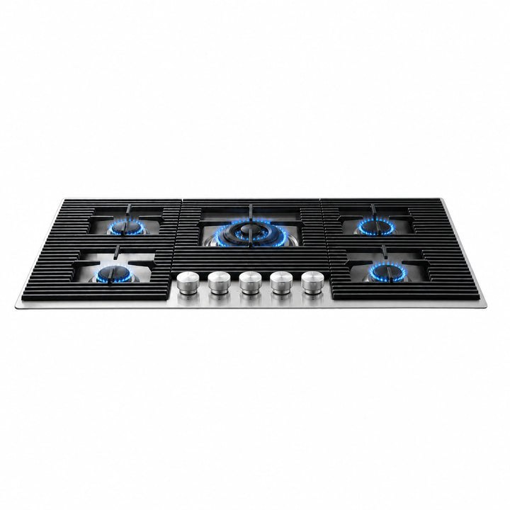 80cm - Milano Lusso 5-Burner Gas Hobs - Luxair Cooker Hoods Limited