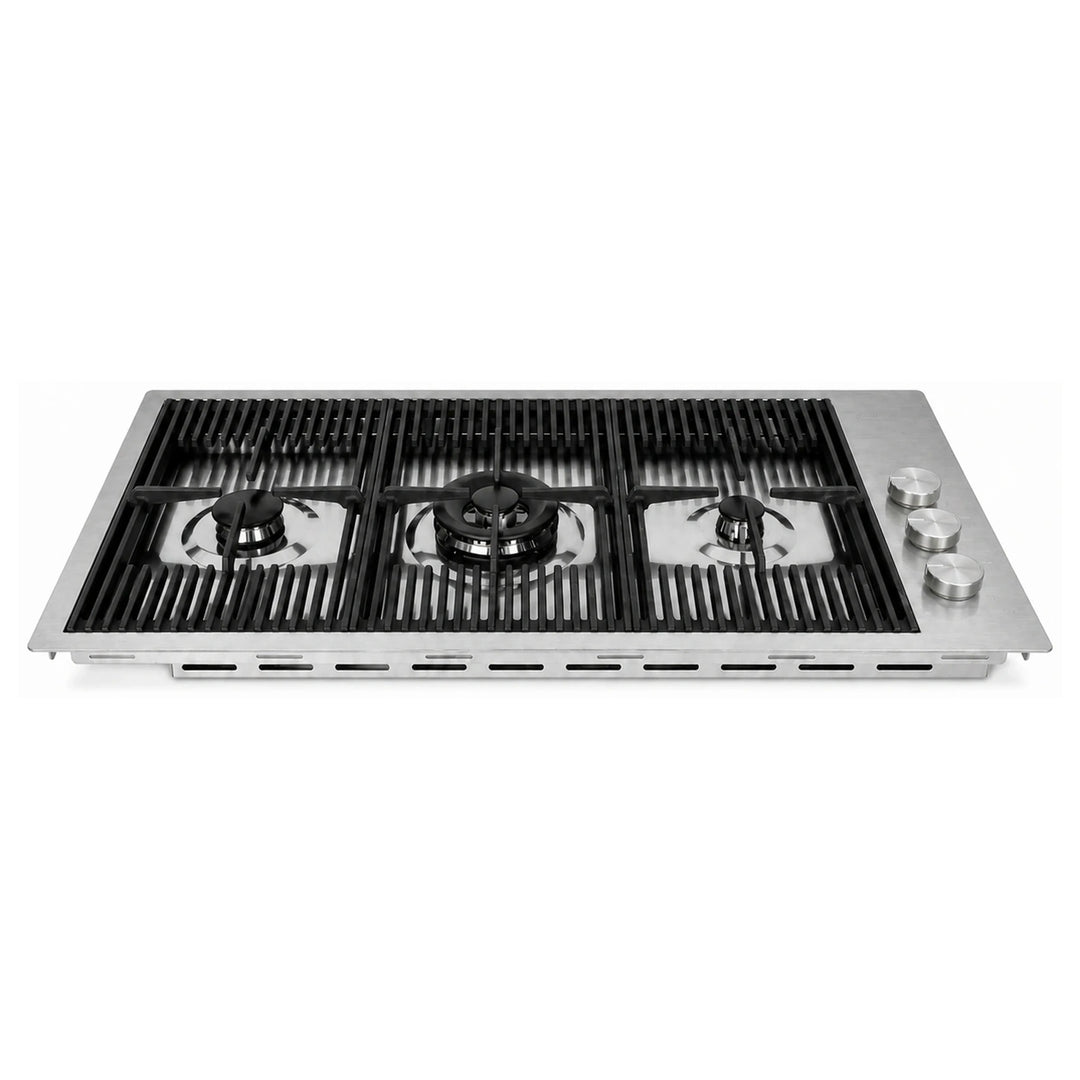 87cm - Milano Lusso 3 -Burner Gas Hobs Gold - Copper - Gun Metal - Stainless