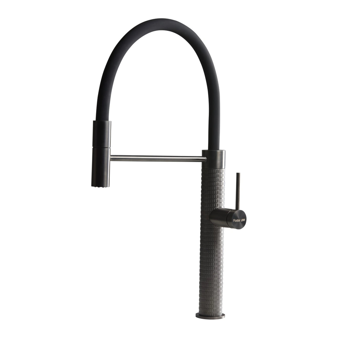 Milano sink tap ceramic disk luxury tap with flexible detachable directional head gun metal finish 