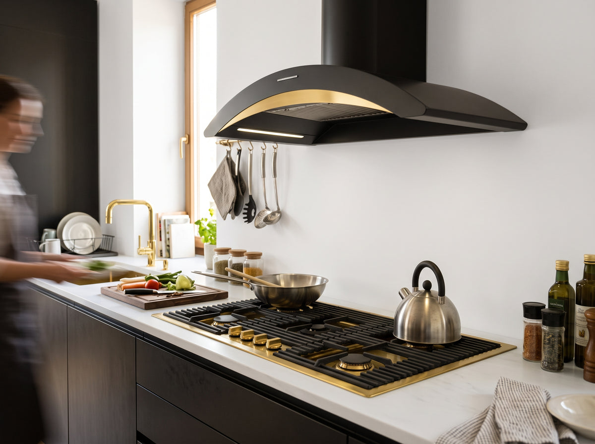 Pairs perfectly with our Matching PVD Gas hob range.